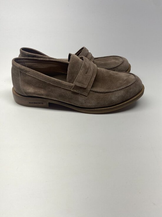 ALL SAINTS Mens Sam Taupe Suede Penny Loafer Sz 9 main image 8